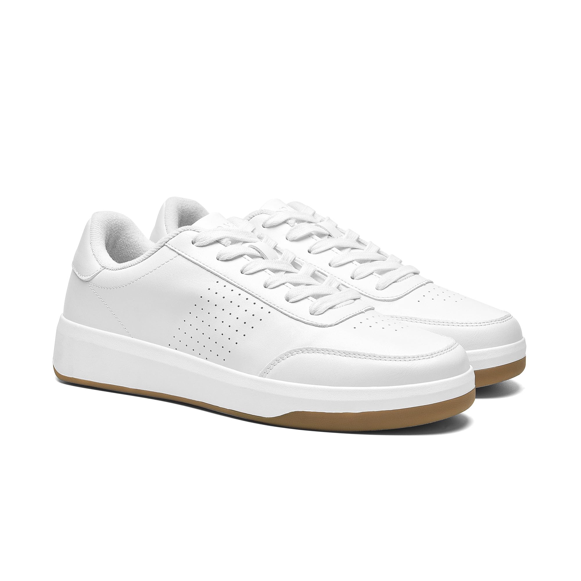 Men's Casual Arch Support Fashion Sneaker Comfortable Dress Shoes White